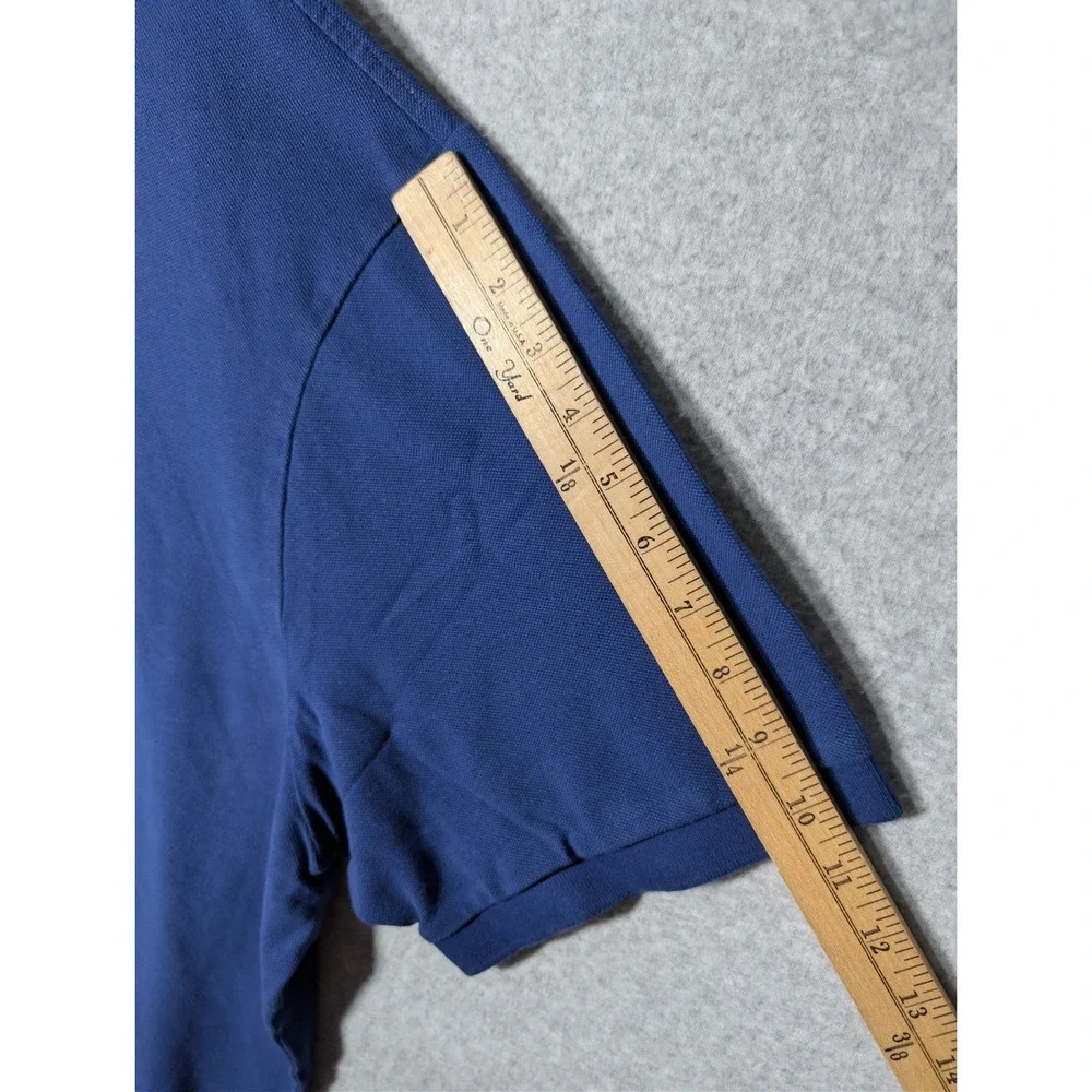 Polo Ralph Lauren Mens Polo Shirt 4XB Short‎ Sleeve Cotton Big Tall Blue Cotton